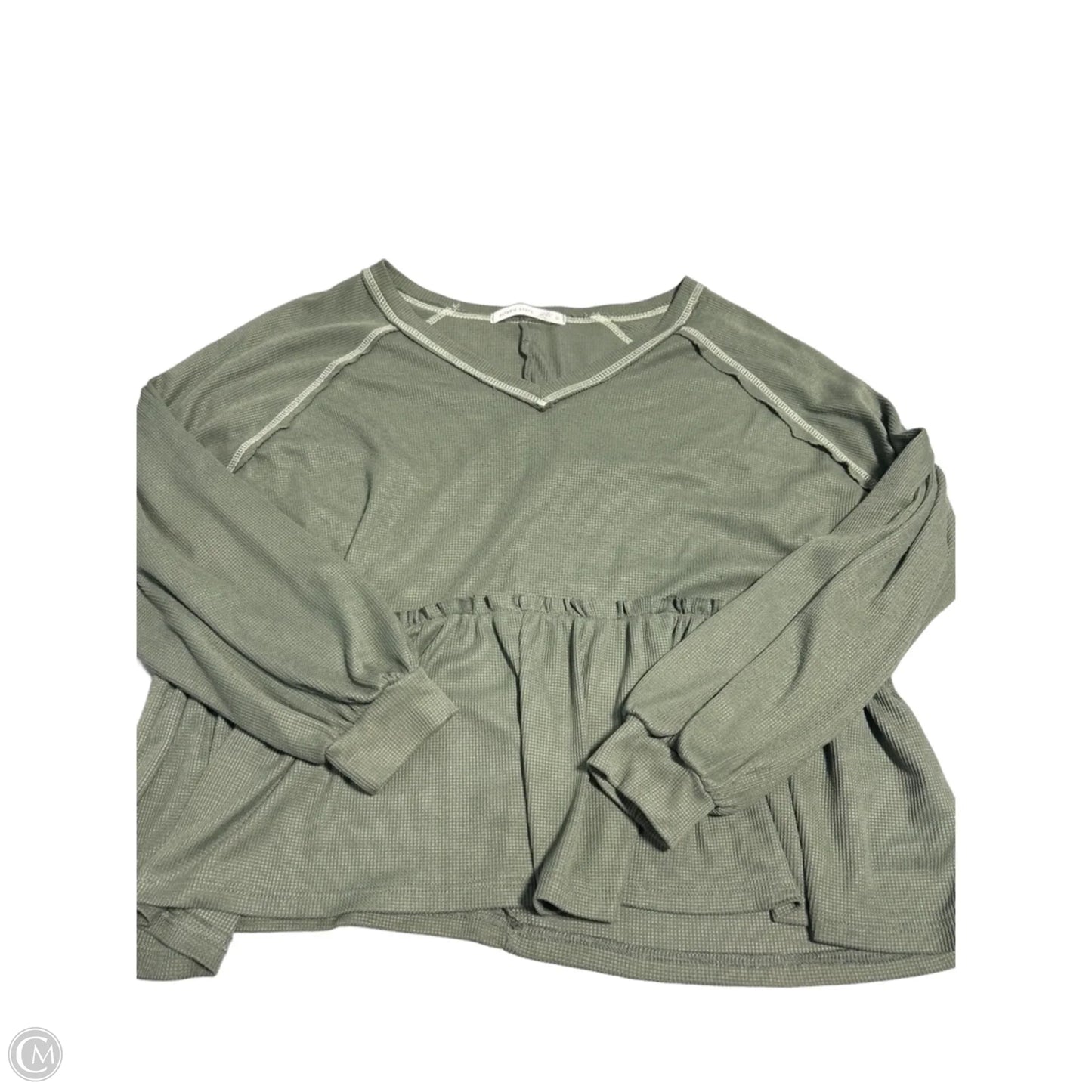 Top Long Sleeve By Altard State In Green, Size: S