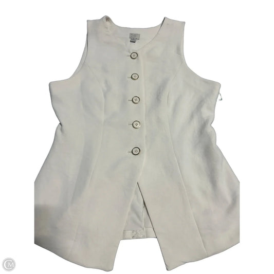 Top Sleeveless By A New Day In Cream, Size: M