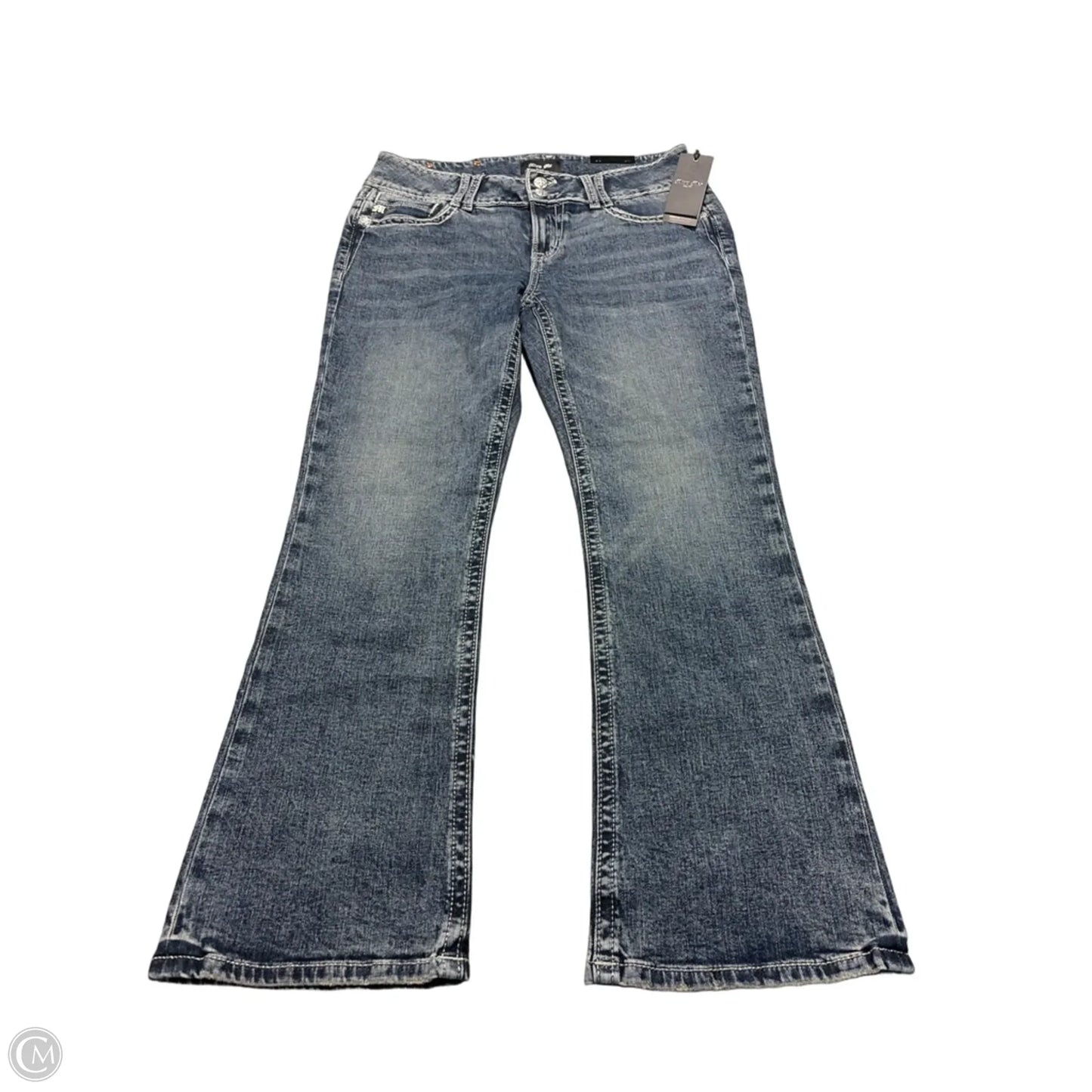 Jeans Boot Cut By Miss Me In Blue Denim, Size: 14