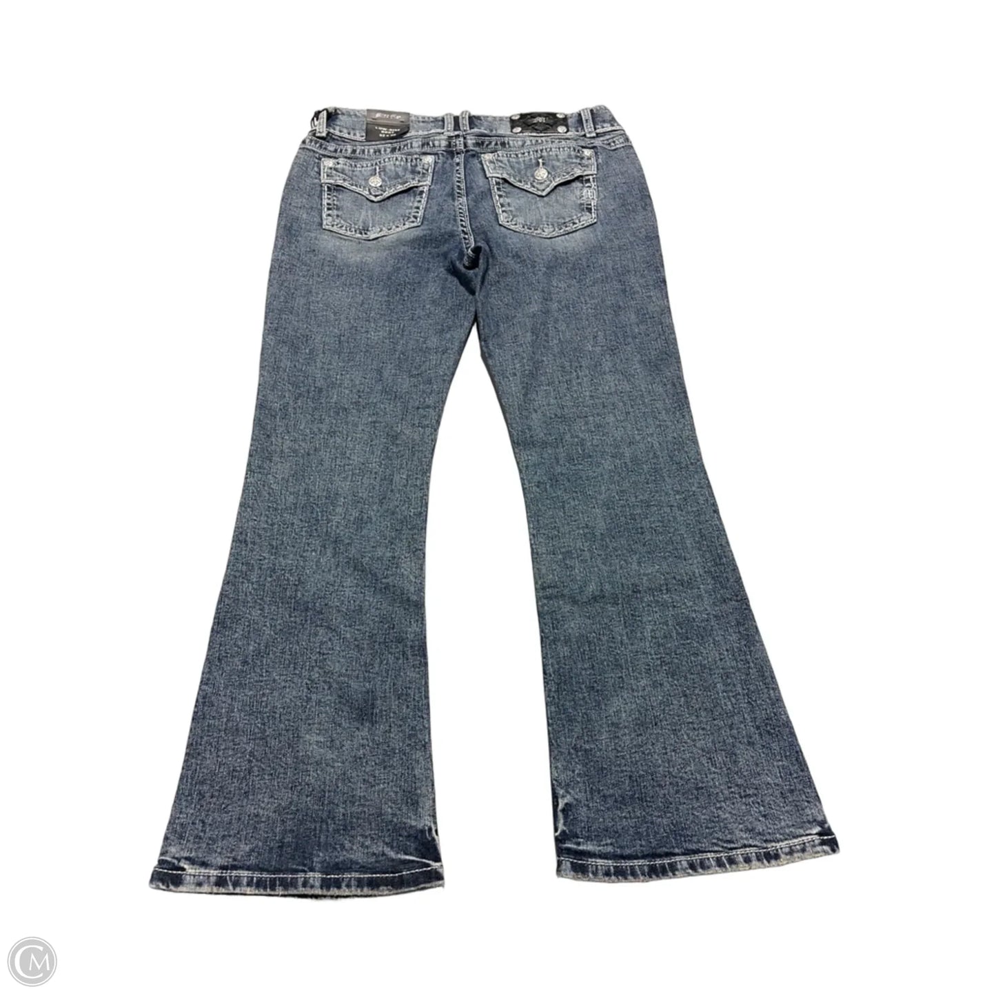 Jeans Boot Cut By Miss Me In Blue Denim, Size: 14