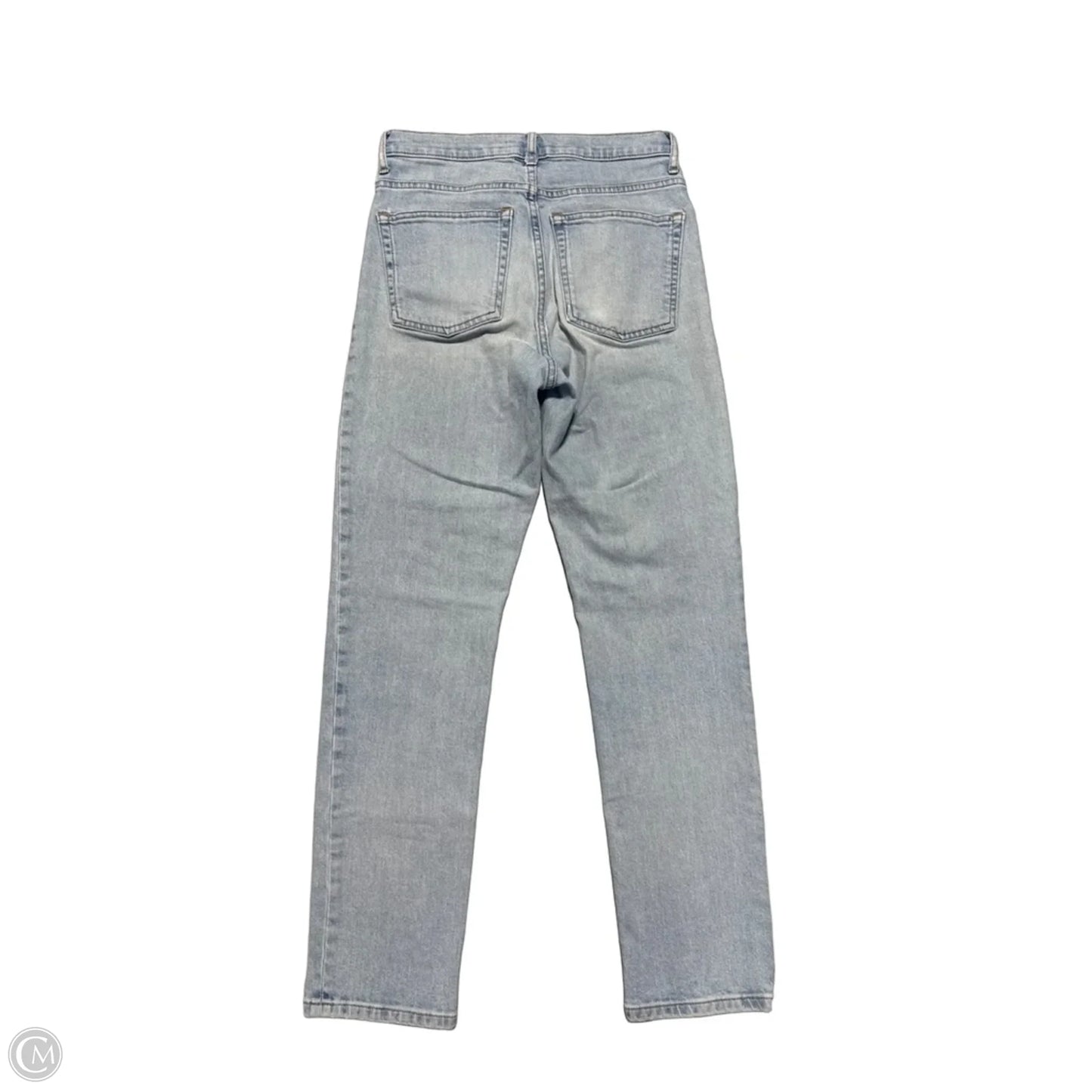 Jeans Straight By Everlane In Blue Denim, Size: 4