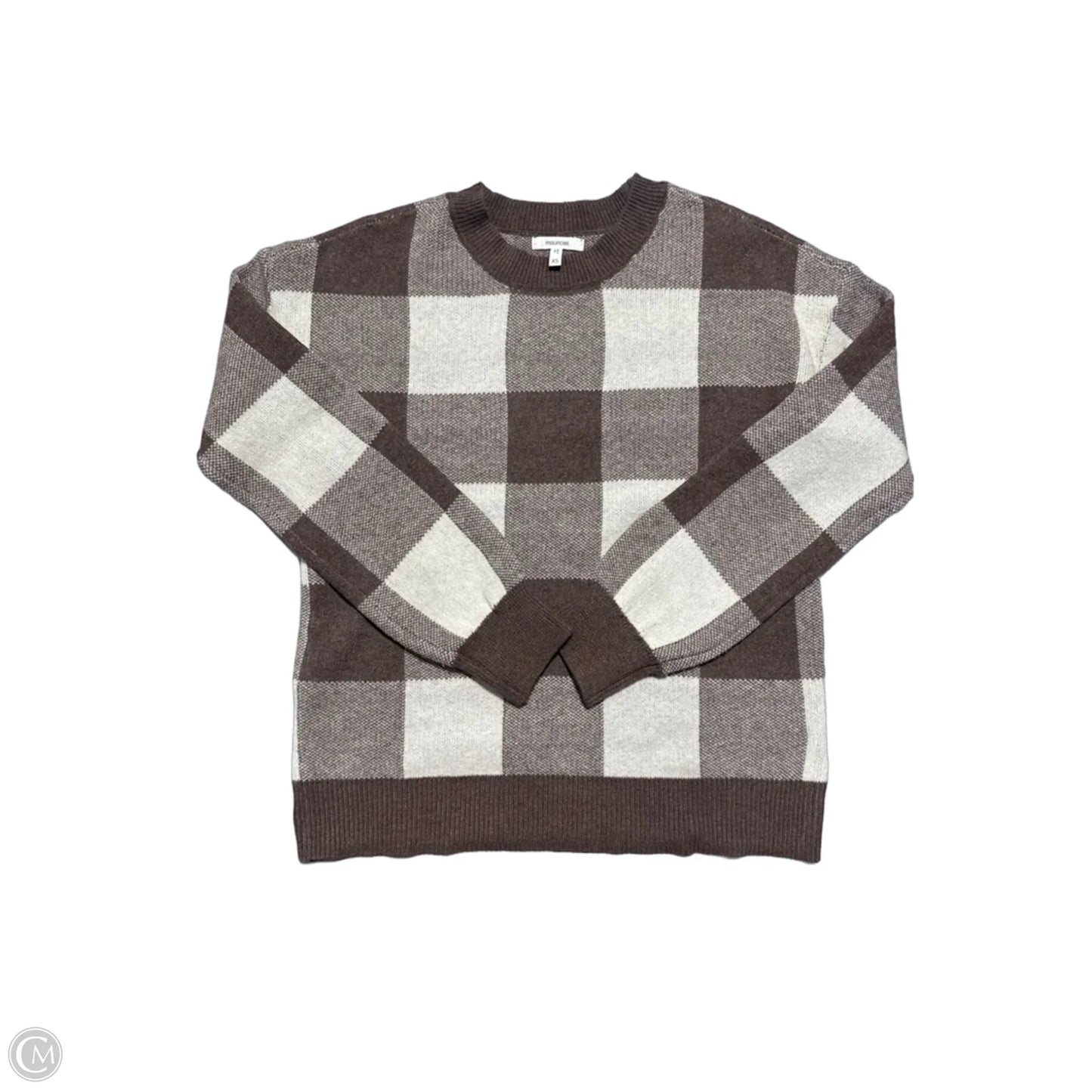 Sweater By Maurices In Brown & White, Size: Xs