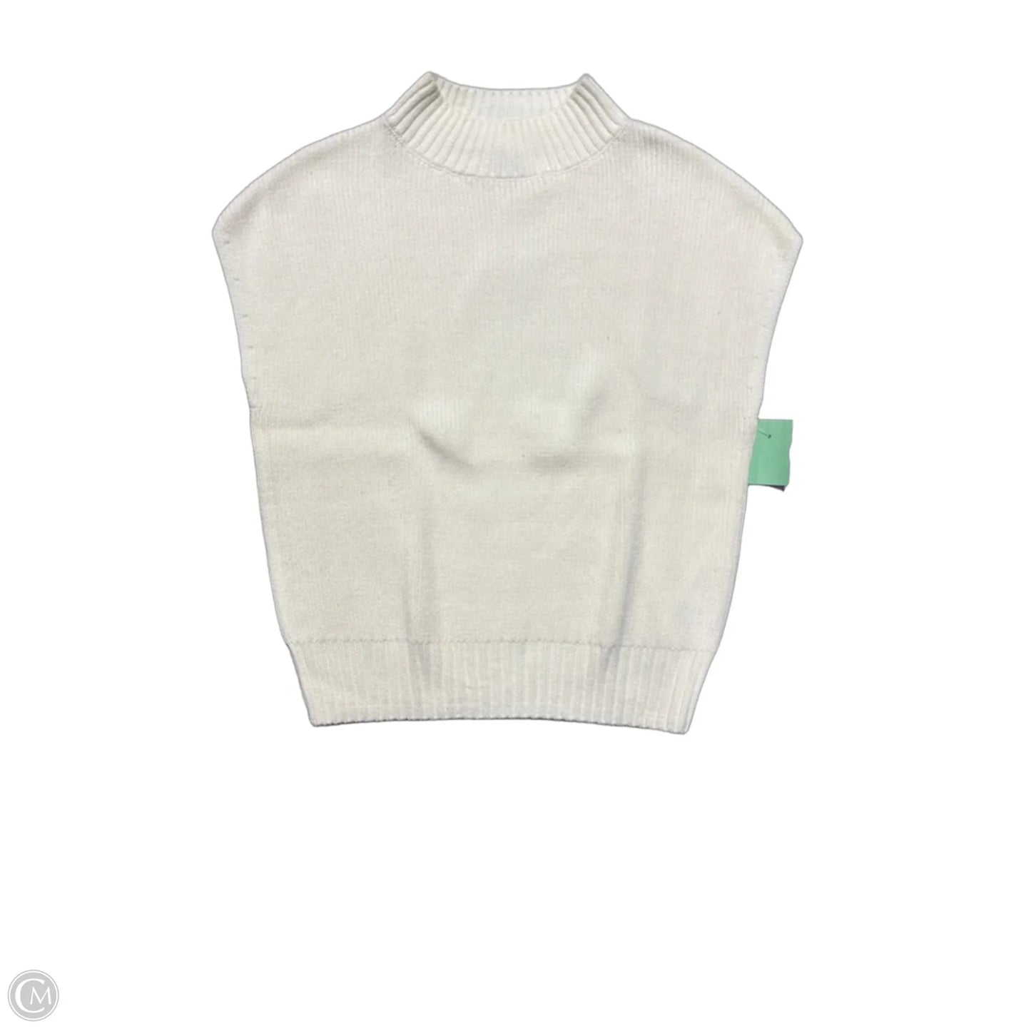 Sweater Short Sleeve By Cmc In Cream, Size: S