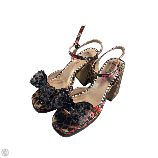 Shoes Heels Block By Betsey Johnson In Multi-colored, Size: 8