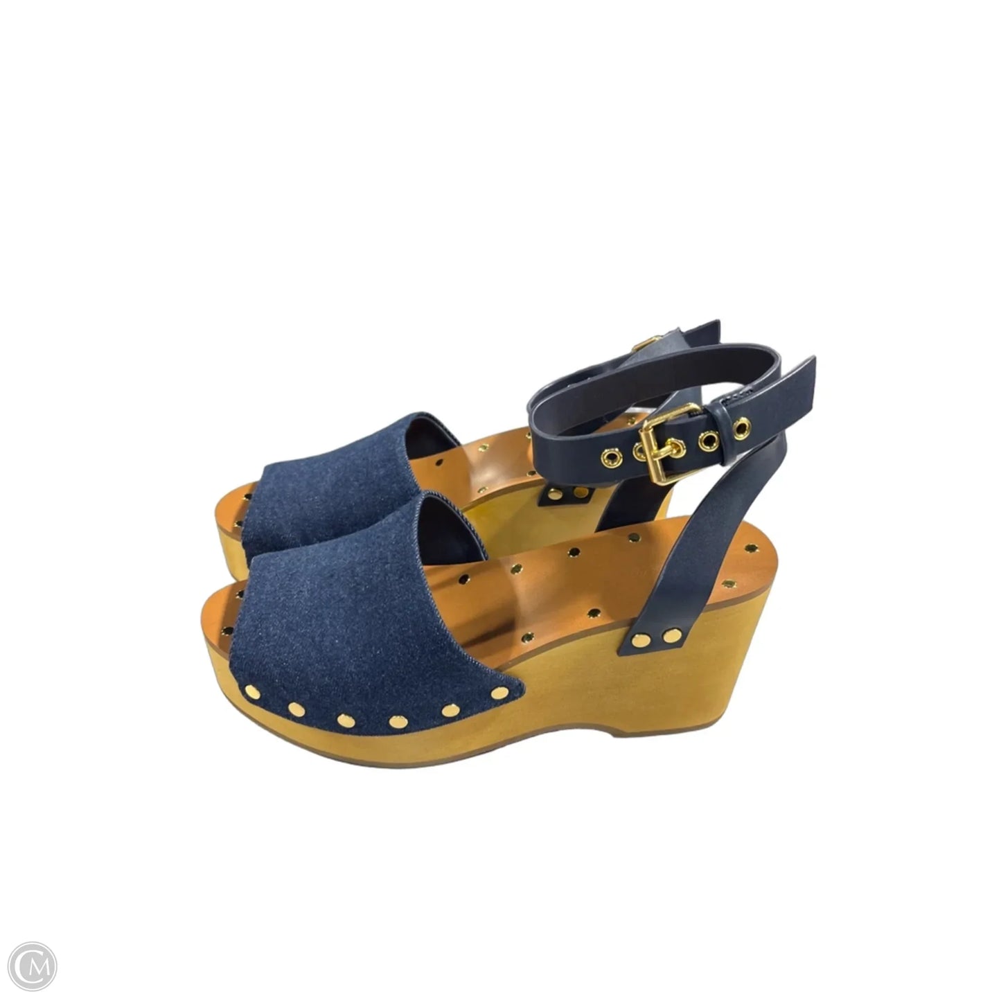 Shoes Heels Block By Madewell In Blue, Size: 8.5