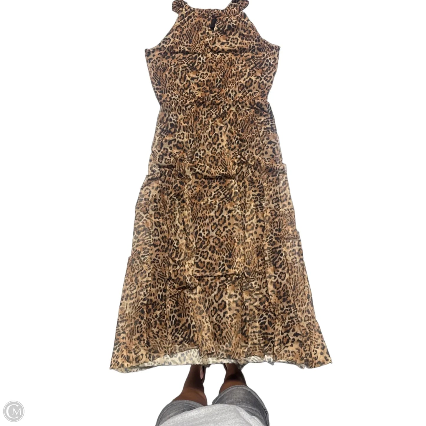 Dress Casual Maxi By Chicos In Animal Print, Size: S