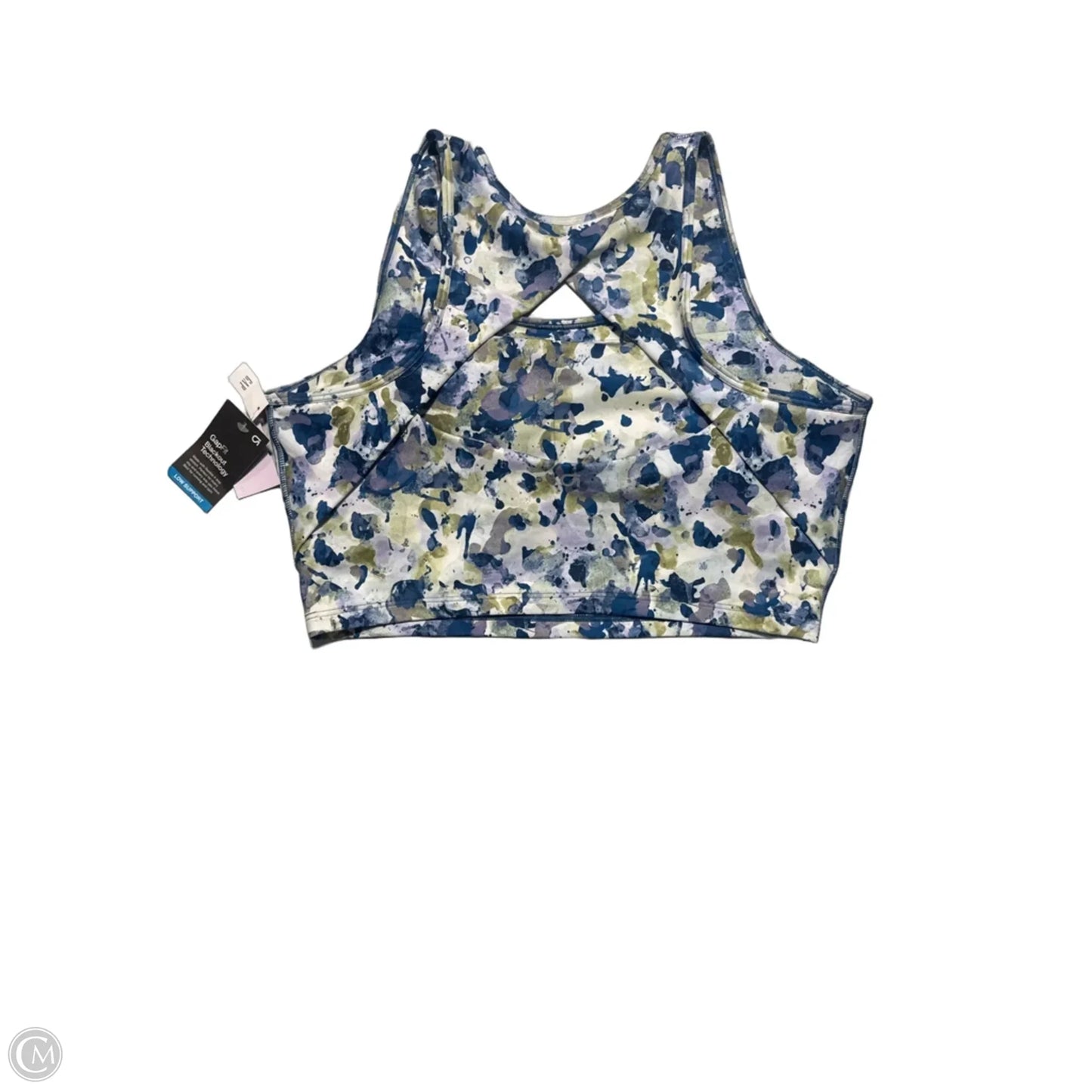 Athletic Tank Top By Gapfit In Blue & Green, Size: L