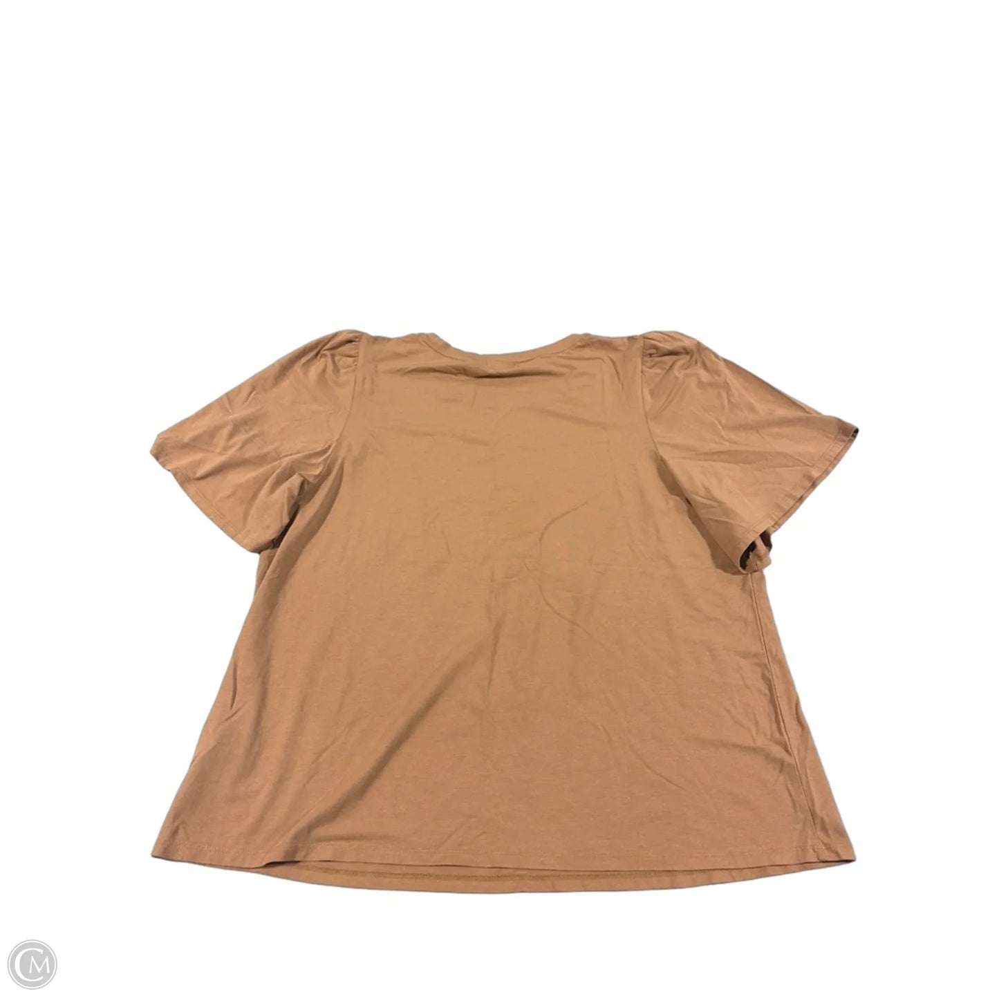 Top Short Sleeve By Maurices In Brown, Size: Xxl
