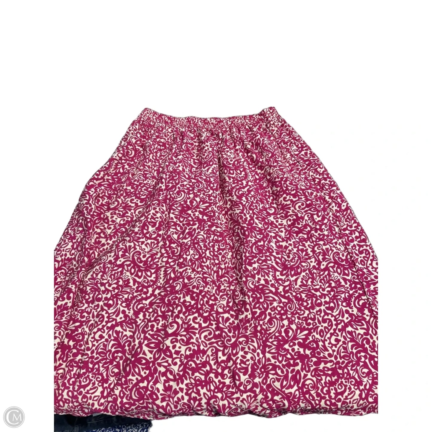 Skirt Maxi By Terra & Sky In Pink & White, Size: L