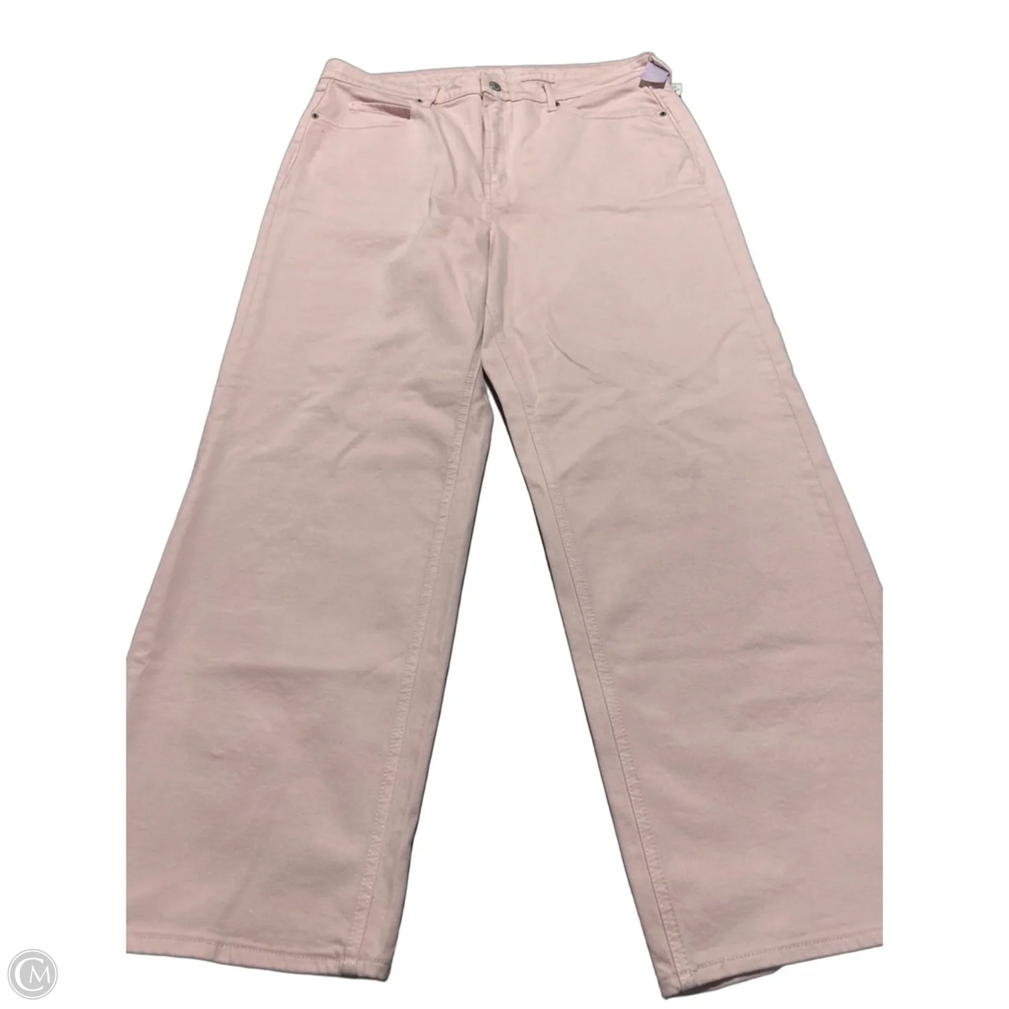Jeans Wide Leg By Old Navy In Pink, Size: 16