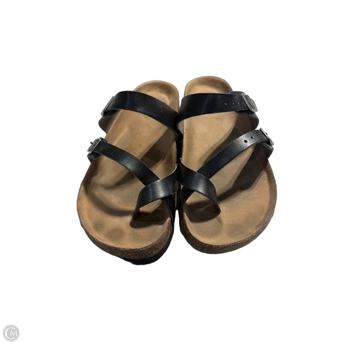 Sandals Flats By Time And Tru In Black, Size: 11