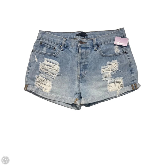 Shorts By Forever 21 In Blue Denim, Size: 8