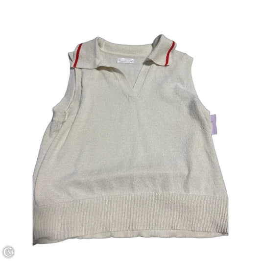 Top Sleeveless By Lc Lauren Conrad In Cream, Size: L