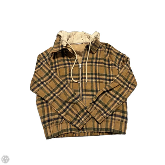 Top Long Sleeve By Staccato In Plaid Pattern, Size: S