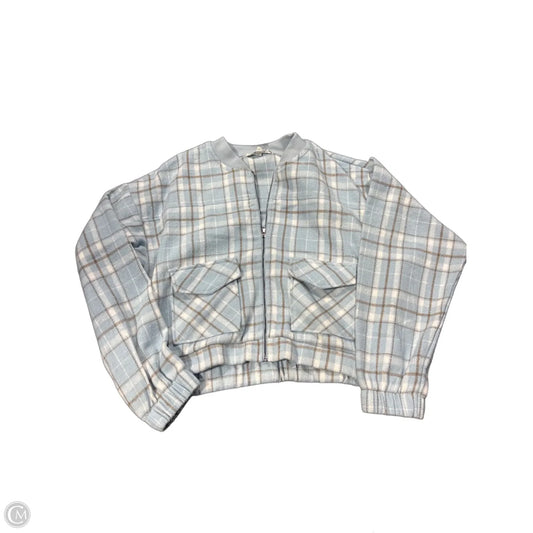 Top Long Sleeve By Madden Girl In Blue, Size: L