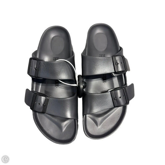 Sandals Flats By Birkenstock In Grey, Size: 8.5