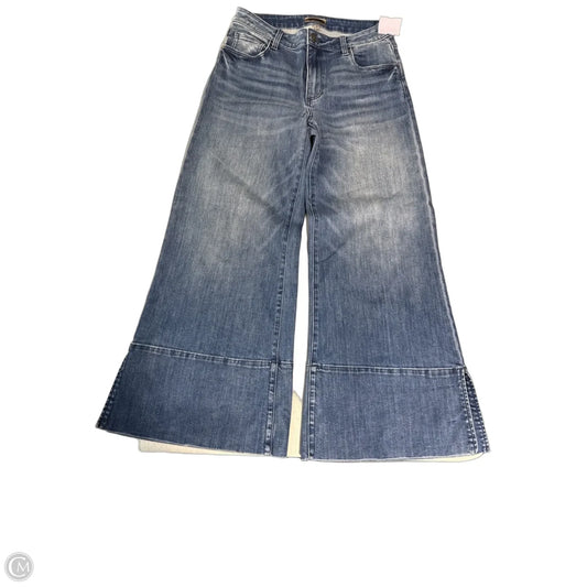 Jeans Flared By Kut In Blue Denim, Size: 4