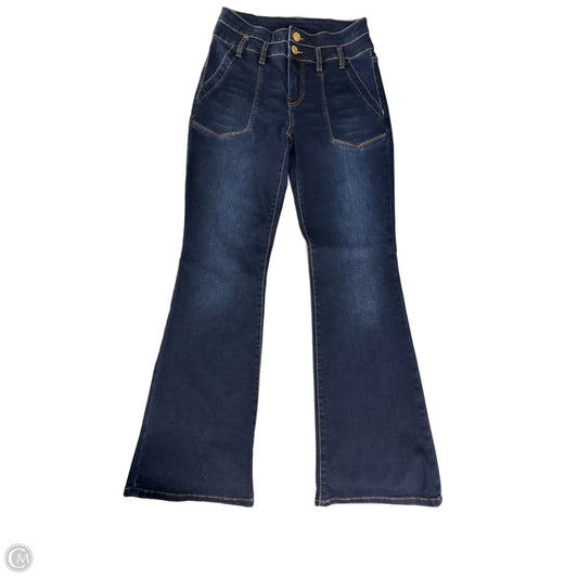 Jeans Flared By Kut In Blue Denim, Size: 4