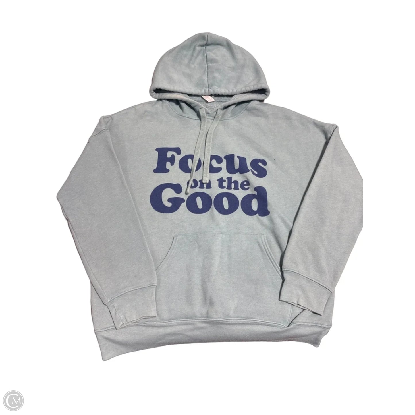 Sweatshirt Hoodie By Bella + Canvas In Blue, Size: S