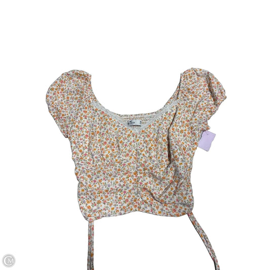 Top Short Sleeve By Hollister In Floral Print, Size: M