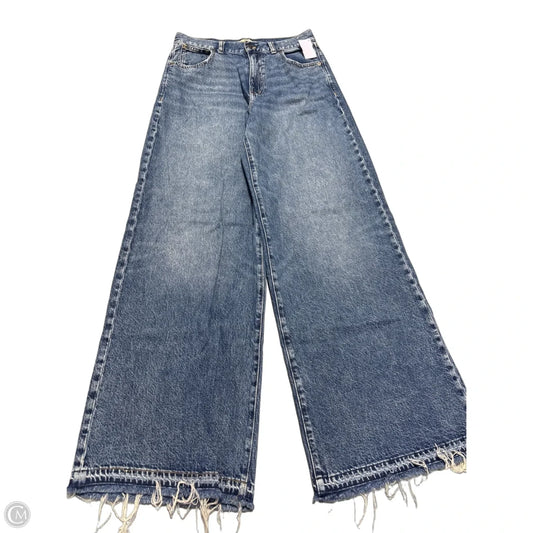 Jeans Wide Leg By Madewell In Blue Denim, Size: 4