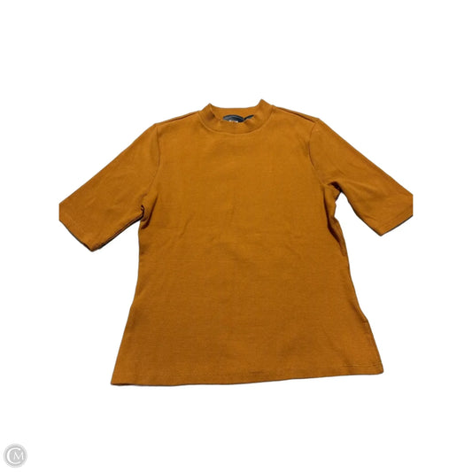 Top Short Sleeve By Anthropologie In Yellow, Size: M