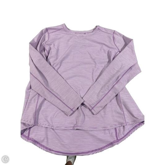 Top Long Sleeve By Duluth Trading In Purple & White, Size: 2x