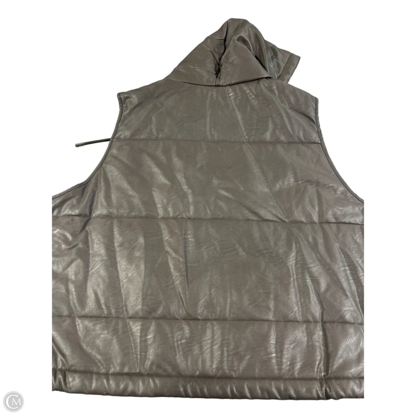Vest Puffer & Quilted By Charlie B In Brown, Size: Xxl