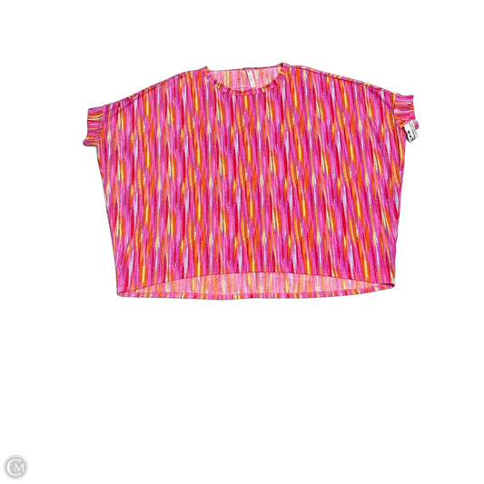 Top Short Sleeve By Dear Scarlett In Multi-colored, Size: L