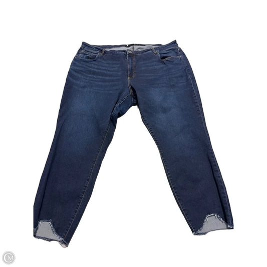 Jeans Straight By Kut In Blue Denim, Size: 24