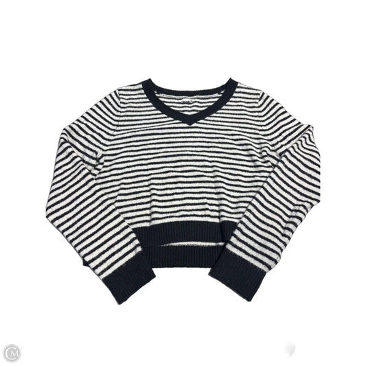 Sweater By American Eagle In Black & White, Size: Xl