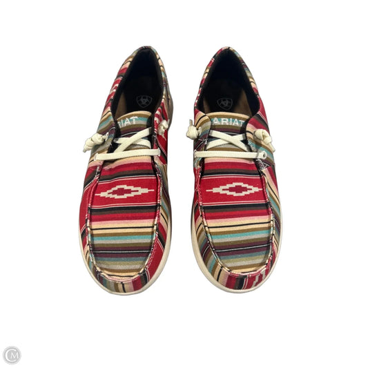 Shoes Flats By Ariat In Red, Size: 9.5