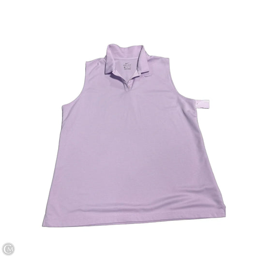 Athletic Tank Top By Nike In Purple, Size: Xl