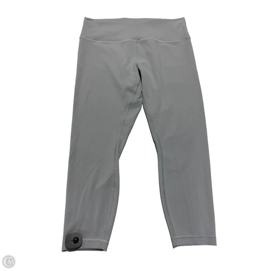 Athletic Leggings By Lululemon In Grey, Size: 16