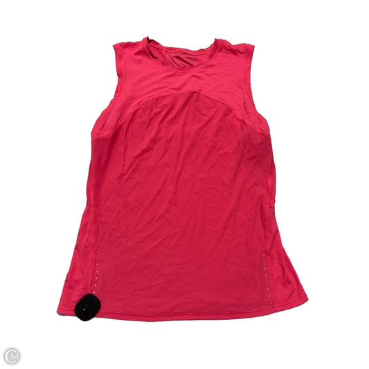 Athletic Tank Top By Lululemon In Pink, Size: M