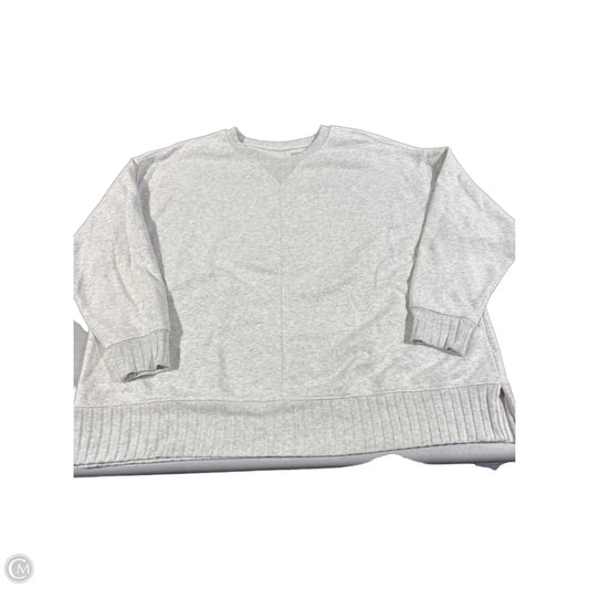 Top Long Sleeve By Sonoma In Grey, Size: 1x