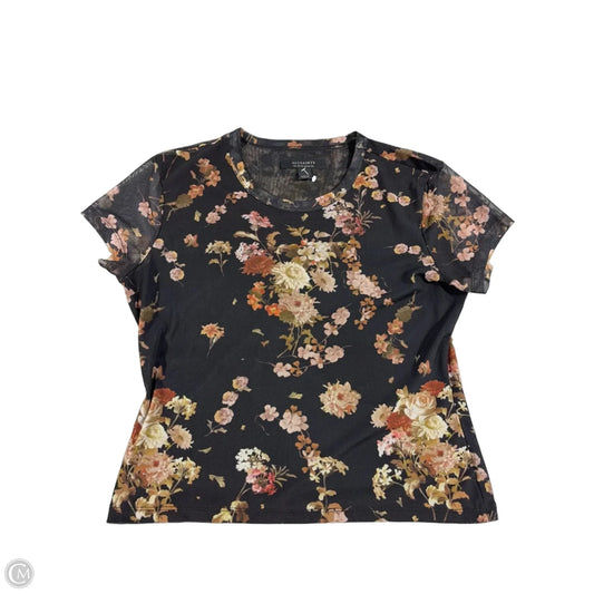 Top Short Sleeve Designer By All Saints In Black, Size: M