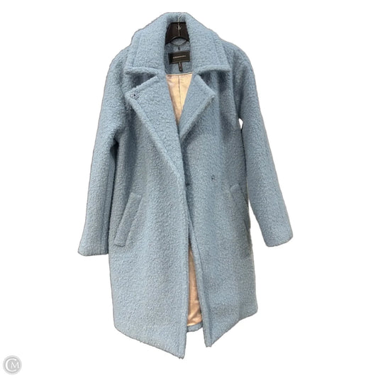 Coat Faux Fur & Sherpa By Bcbgmaxazria In Blue, Size: M