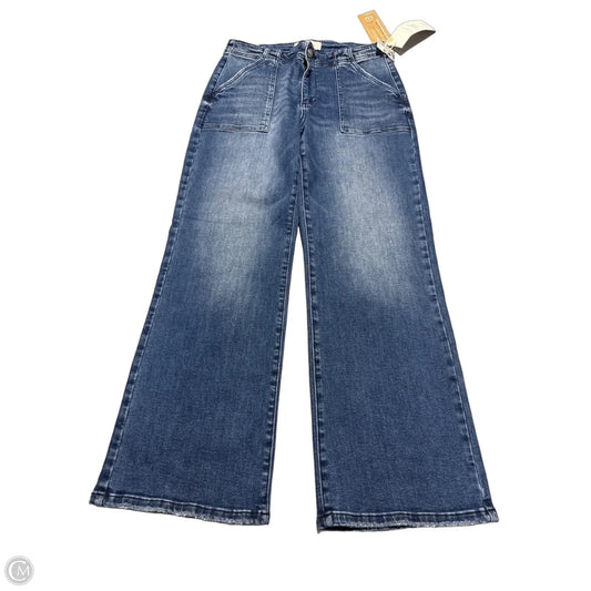 Jeans Straight By Risen In Blue, Size: 12
