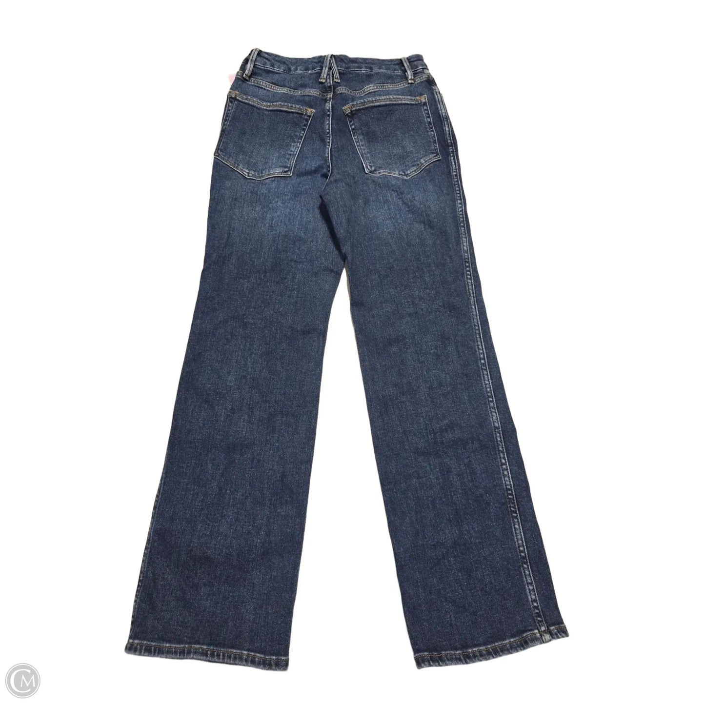 Jeans Straight By Good American In Blue Denim, Size: 4