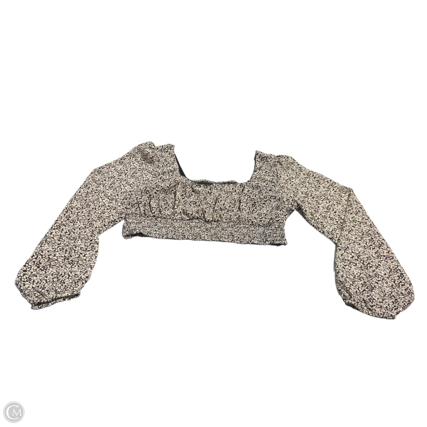 Blouse Long Sleeve By Japna In Brown, Size: L