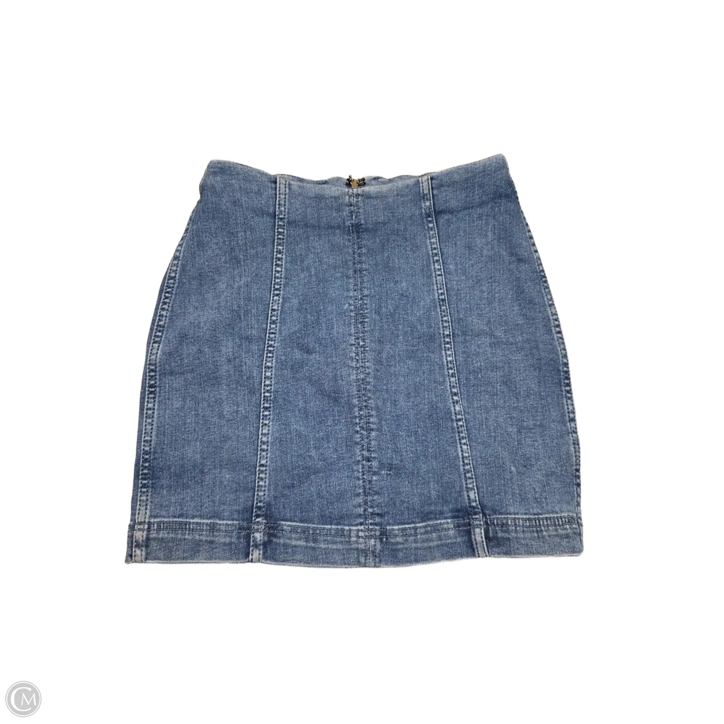 Skirt Mini & Short By Free People In Blue Denim, Size: 2