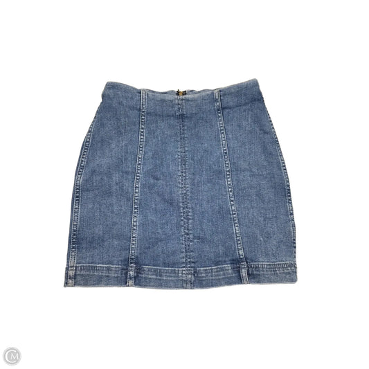 Skirt Mini & Short By Free People In Blue Denim, Size: 2