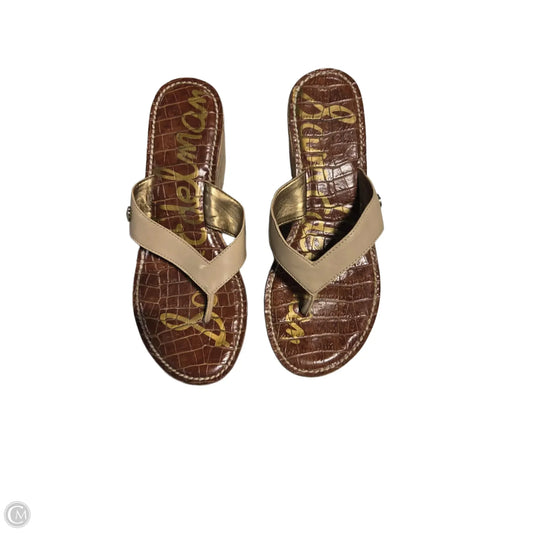 Sandals Flats By Sam Edelman In Brown, Size: 6.5