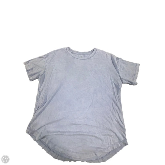 Top Short Sleeve Basic By Aerie In Blue, Size: M