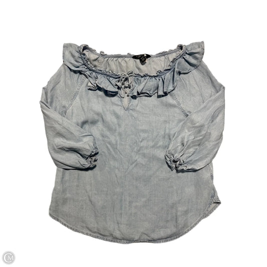 Top Long Sleeve By Ralph Lauren In Blue, Size: Xs