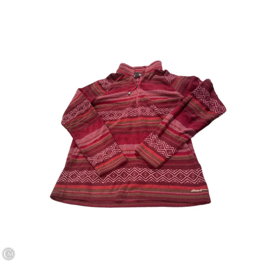 Top Long Sleeve By Eddie Bauer In Red, Size: L