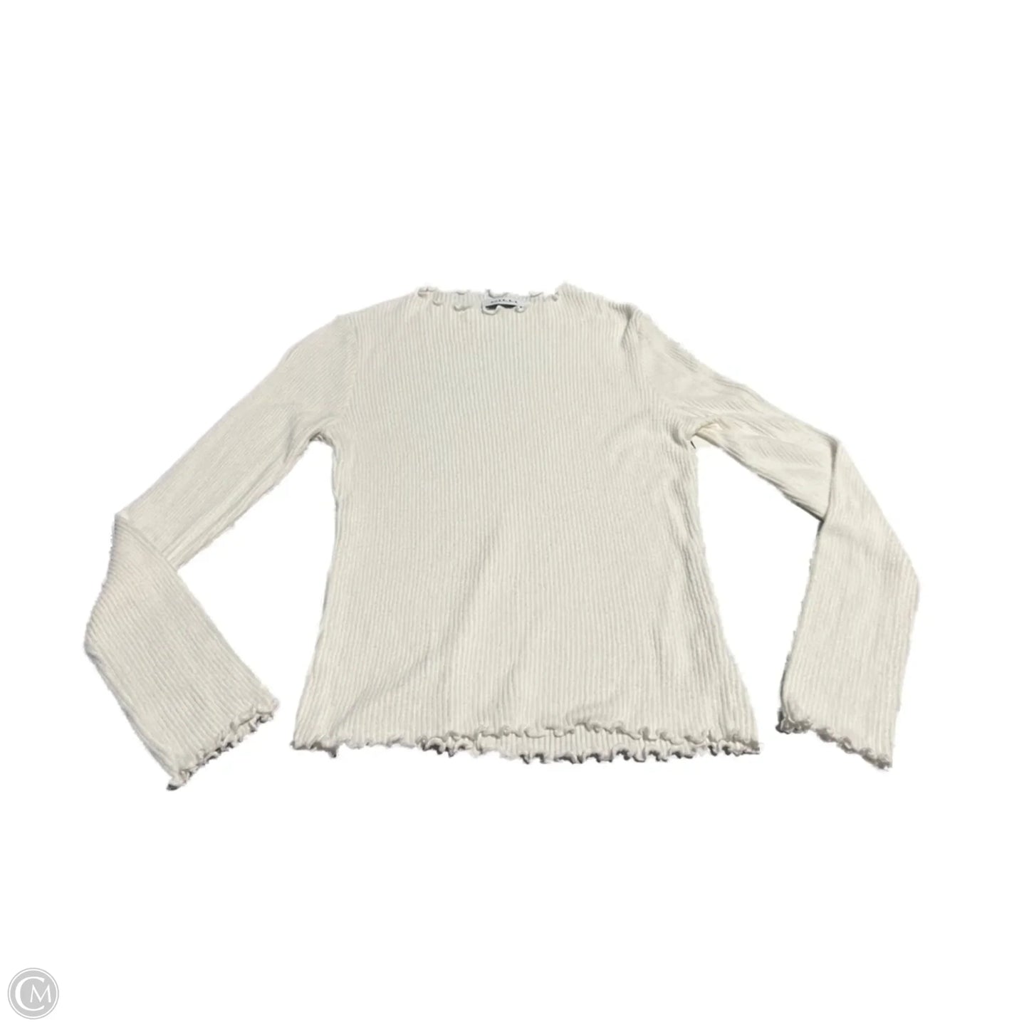 Top Long Sleeve Basic By Gilli In White, Size: S