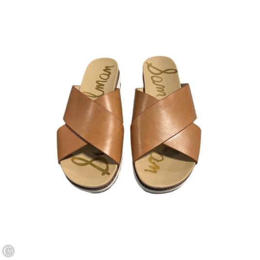 Sandals Flats By Sam Edelman In Brown, Size: 8