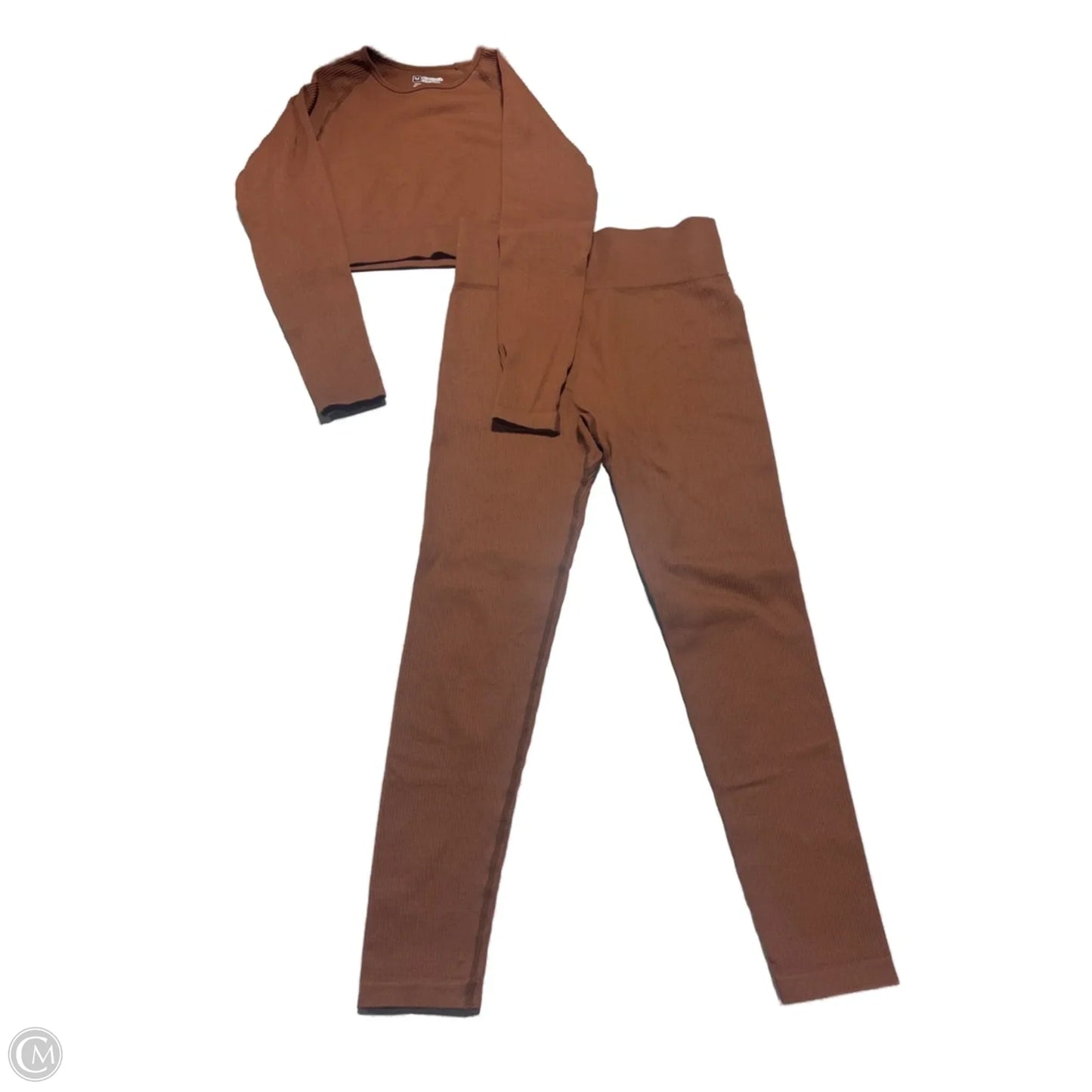Athletic Pants 2pc By Cmc In Brown, Size: M